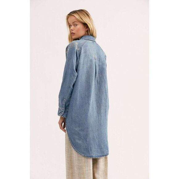 ONE TEASPOON DESERT BONES EMBROIDERED SHIRT DRESS - Picture 4 of 7